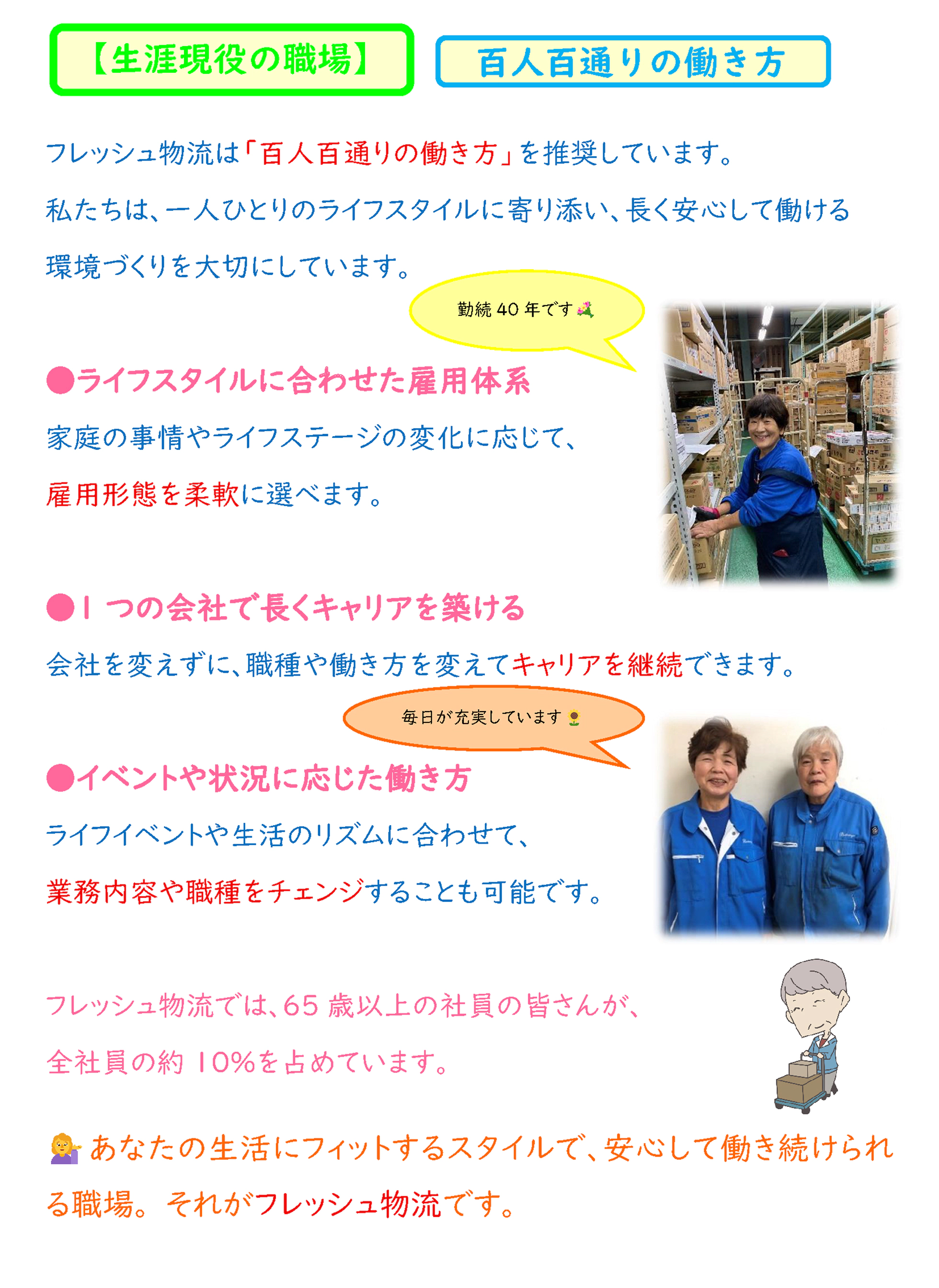 生涯現役の職場